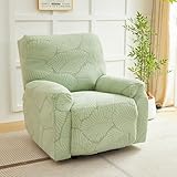 PEIHUODAN Blattmuster Jacquard Sesselschoner Für Relaxsessel, Fernsehsessel Bezug Mit...