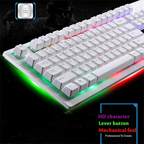 Teclado y ratón con cable LED para transformar tu escritorio en una zona de juego nocturna 7