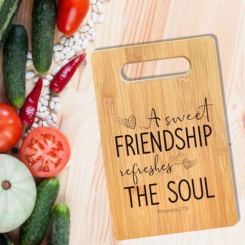 Friendship-Gifts-for-Women-Cutting-Board-A-Sweet-Friendship-Refreshes-The-Soul-Bamboo-Cutting-Board-Bible-Verse-Christian-Decorative-Cutting-Board-Kitchen-DecorGifts-for-The-Hostess-Friends Friendship Gifts for Women Cutting Board A Sweet Friendship Refreshes The Soul Bamboo Cutting Board Bible Verse Christian Decorative Cutting Board Kitchen DecorGifts for The Hostess Friends