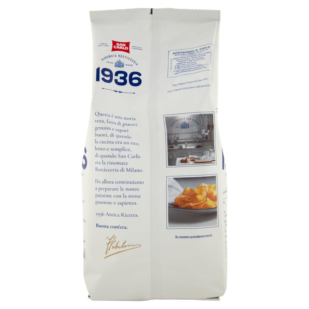 San Carlo 1936 Patatine Antica Ricetta Arricciate e Croccanti 150g Rinomata Rosticceria - Senza Glutine