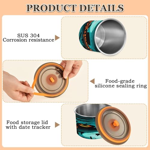 Envase Hermético de Acero Inoxidable para Café 17oz miniatura 4