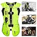 Kamizelka z poduszką powietrzną 0.3S natychmiast aktywuje kamizelkę cylindryczną z materiału EVA, wodoodporna, łatwa do czyszczenia i skutecznie chroni plecy, klatkę piersiową i stawy, zielona, S