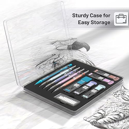 Image of Mr. Pen- Pastel Mechanical Pencil Set, 5 Mechanical Pencils (0.3, 0.5, 0.7