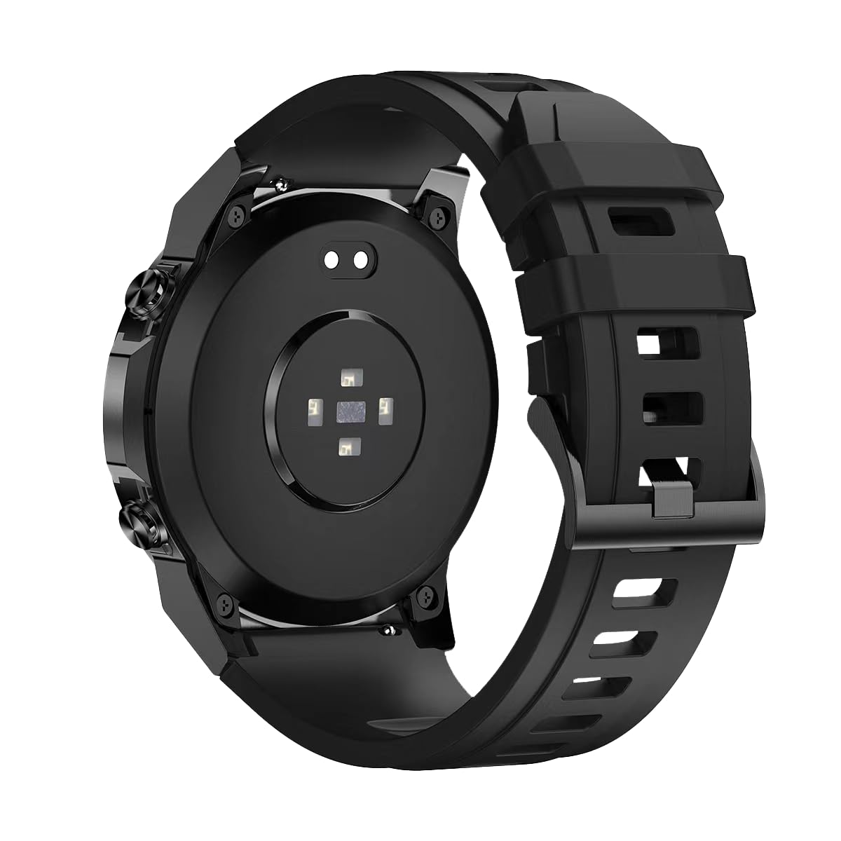 Maxcom - FW63 Cobalt Pro Smartwatch – zegarek fitness i sportowy – dla mężczyzn – wodoodporny – z monitorowaniem ciśnienia krwi, tętna i snu – wytrzymały – bardzo mocny akumulator – okrągły – z gumową