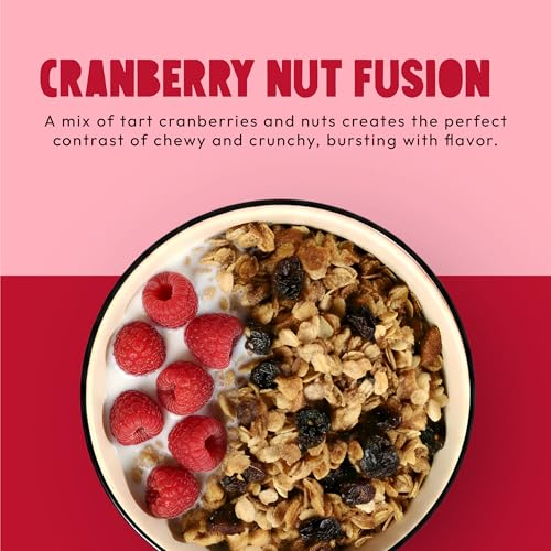 Image of Kelly's Four Plus Granola Cereal, Cranberry Nut, 12 oz (Pack of 6)