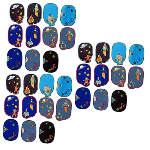 Patches thermocollants étoiles SHINEOFI : lot de 33 écussons cartoon résistants pour customisation