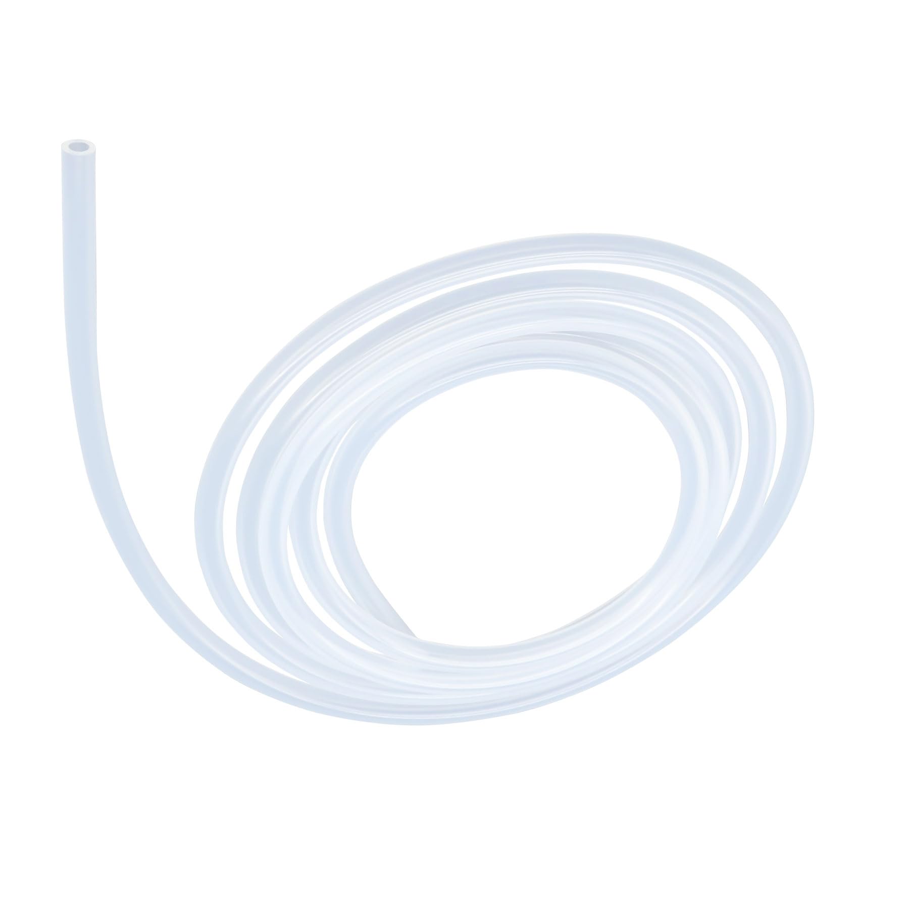 LAVMHAB Clear Silicone Tube Food Grade Hoses Size 3mm x 6mm, Length 4m (13.1ft), Thickness 1.5mm, Flexible Rubber Silicone Tubing for Air Hoses Water Pipes