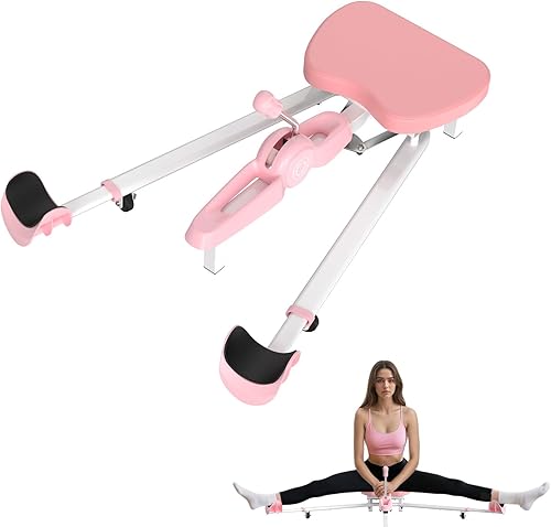 HOTSWEAT Máquina dividida, estirador de piernas para flexibilidad, máquina de estiramiento ajustable con capacidad de peso de 300 libras para