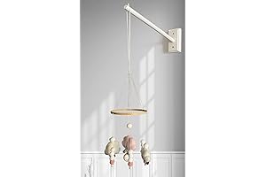 Nursery Decor Baby Room Mobile Wooden Arm
