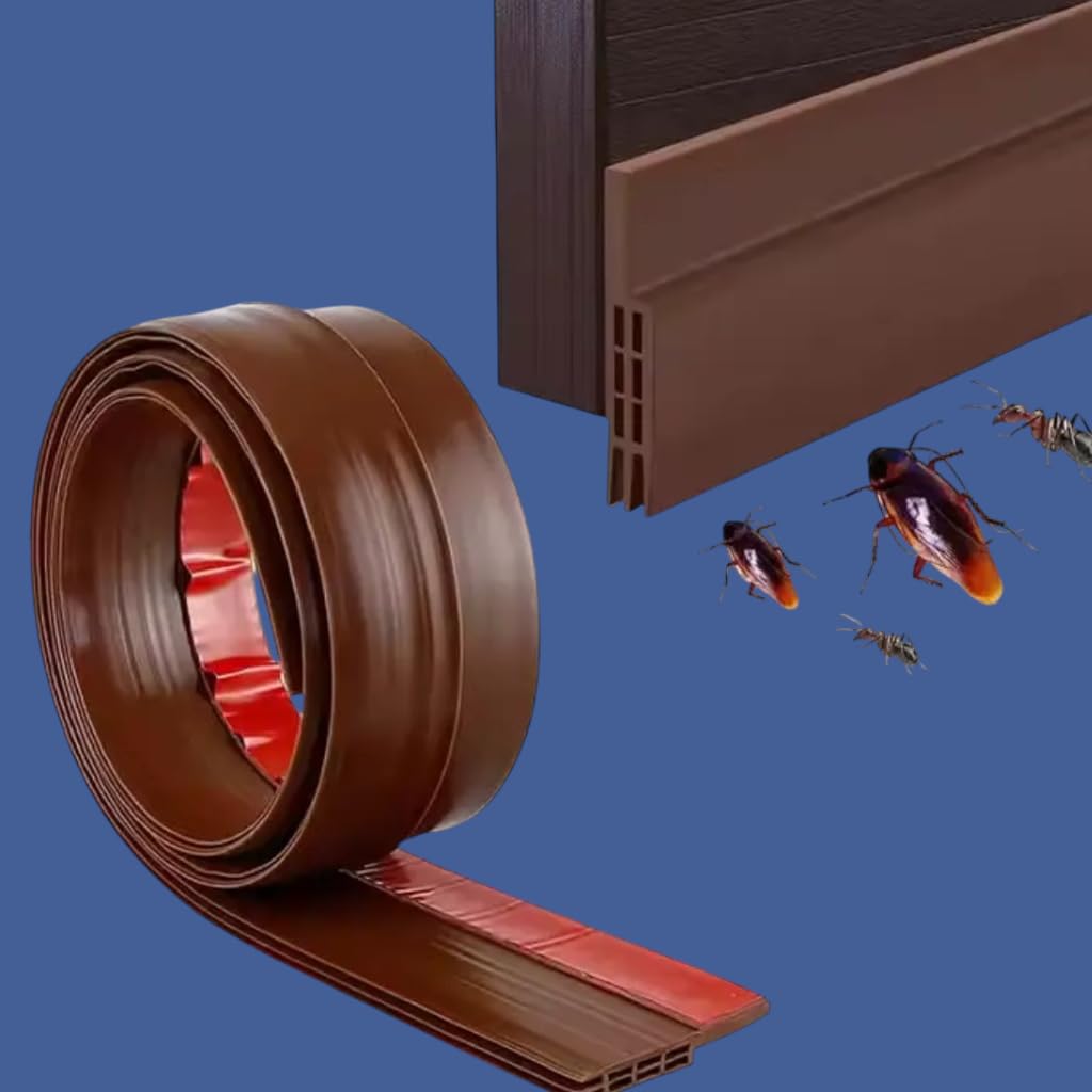 Door Bottom Seal Strip Soundproof Draft Stopper Dust and Bug Proof | Weatherproof Adhesive Door Guard Seal Strip Noise Blocker Protection-image-25