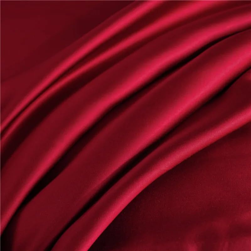 Housse de coussin en soie 51x76 cm : taie d'oreiller literie kaki uni - 8