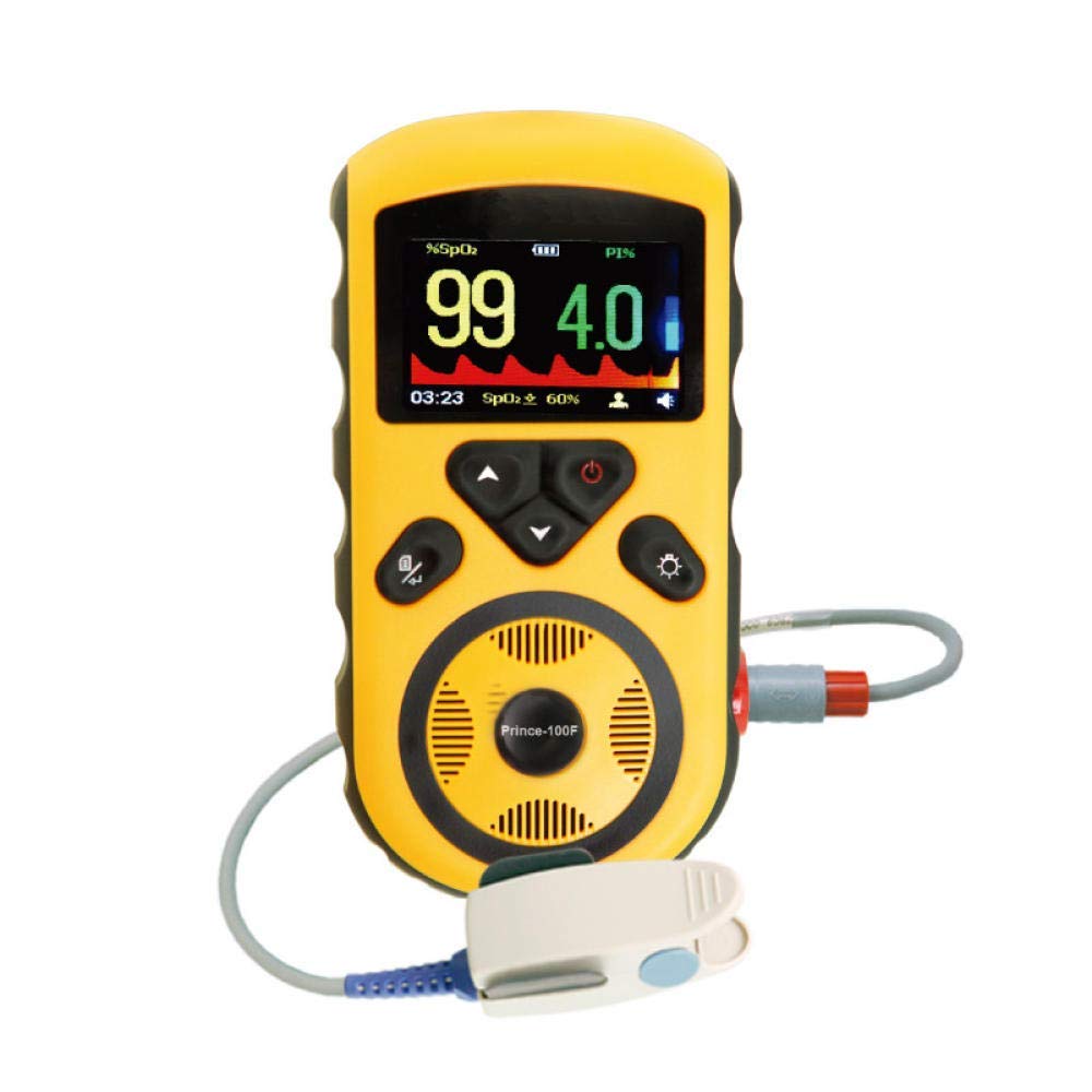 YHW Dedo Oxímetro de Pulso Oxígeno de Sangre Digital Pulso de Inicio Frecuencia cardíaca Oxígeno de Sangre Oxímetro de saturación Oxímetro de Pulso con Pantalla LED Colores de Estilo Aleatorio
