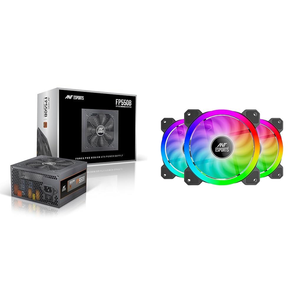 Ant Esports FP550B 80 Plus Bronze Certified Non Modular Gaming Power Supply/PSU with Active PFC, FLA (B0BBZVYC42) Amazon Price History, Amazon Price Tracker