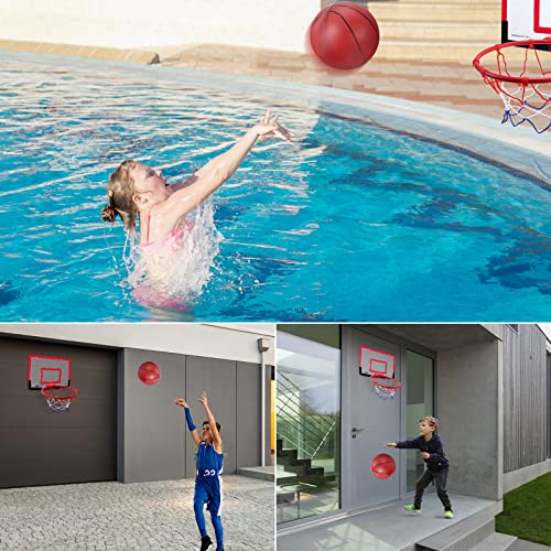 Mini Basketball Korb Set, Indoor mit Saugnapf Wandmontage Basketballkorb, Basketballkorb fürs Zimmer, Erwachsene Kinder Mini Basketball Korb Set mit 2 Ball Netz und Luftpumpe Sportspielzeug 40 * 26CM - Image 6