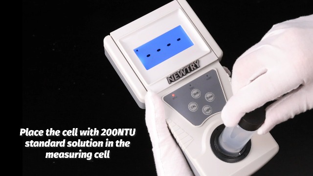 Image of NEWTRY Turbidity Meter, 0-200NTU Accuracy 0.1 with Calibration Solutions