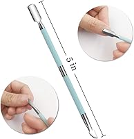 Vista 4 de IVON Cortadora de cutículas con empujador, cortador removedor de cutículas - mango antideslizante de goma