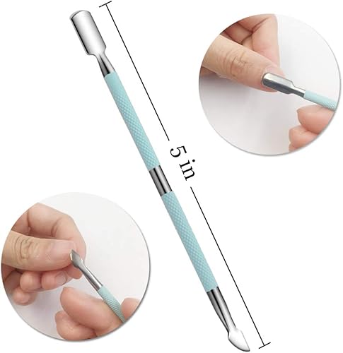 Miniatura 18 de IVON Cortador de cutículas, profesional antideslizante cortador de cutículas de acero inoxidable azul