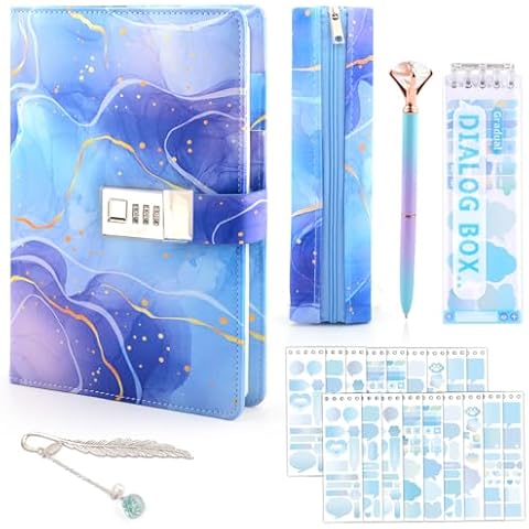 Coosilion Lockable Diary and Stationery Set Cover