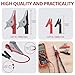 BINTA 25-Piece Silicone Multimeter Leads Kit CAT Ⅲ 1000V 20A with Replaceable Test Probes 4PCS Large/Medium Alligator Clips Tweezer, Professional Leads Kit for Industrial Car Home Electrical Testing