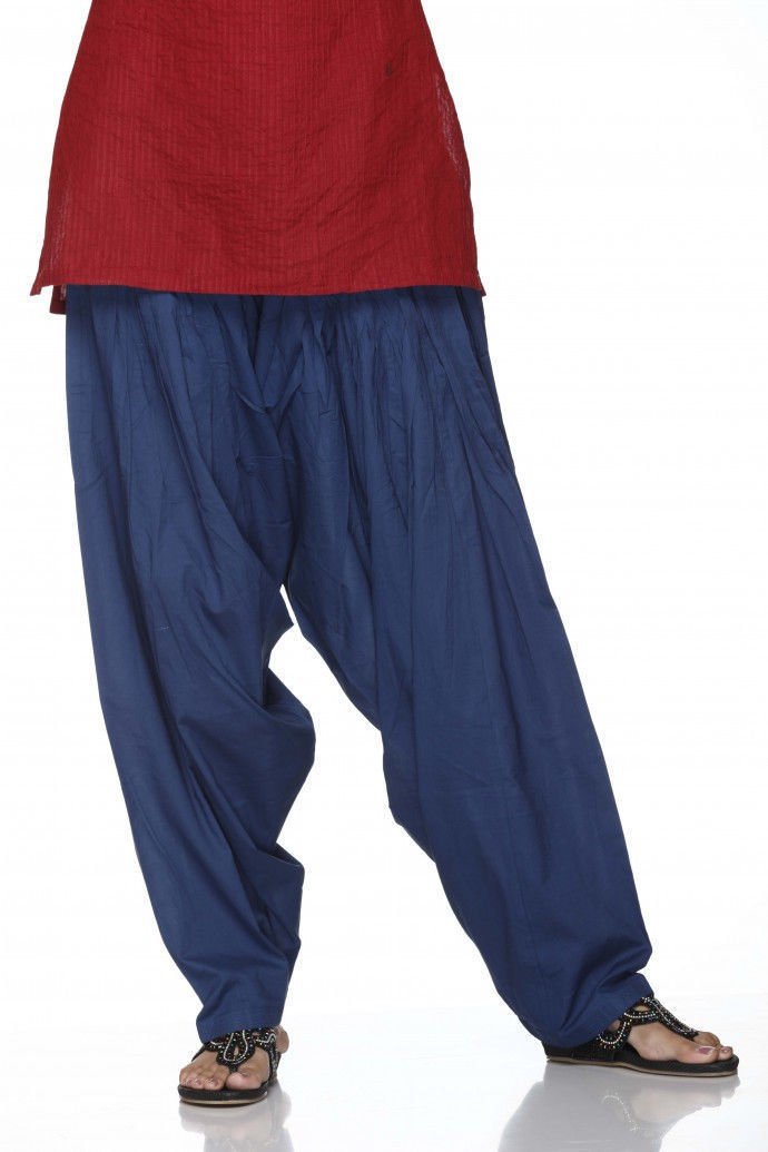 ladylinePlain Patiala Salwar Pants-100% Cotton-in Many Colours- Kameez Kurti Tunic Yoga