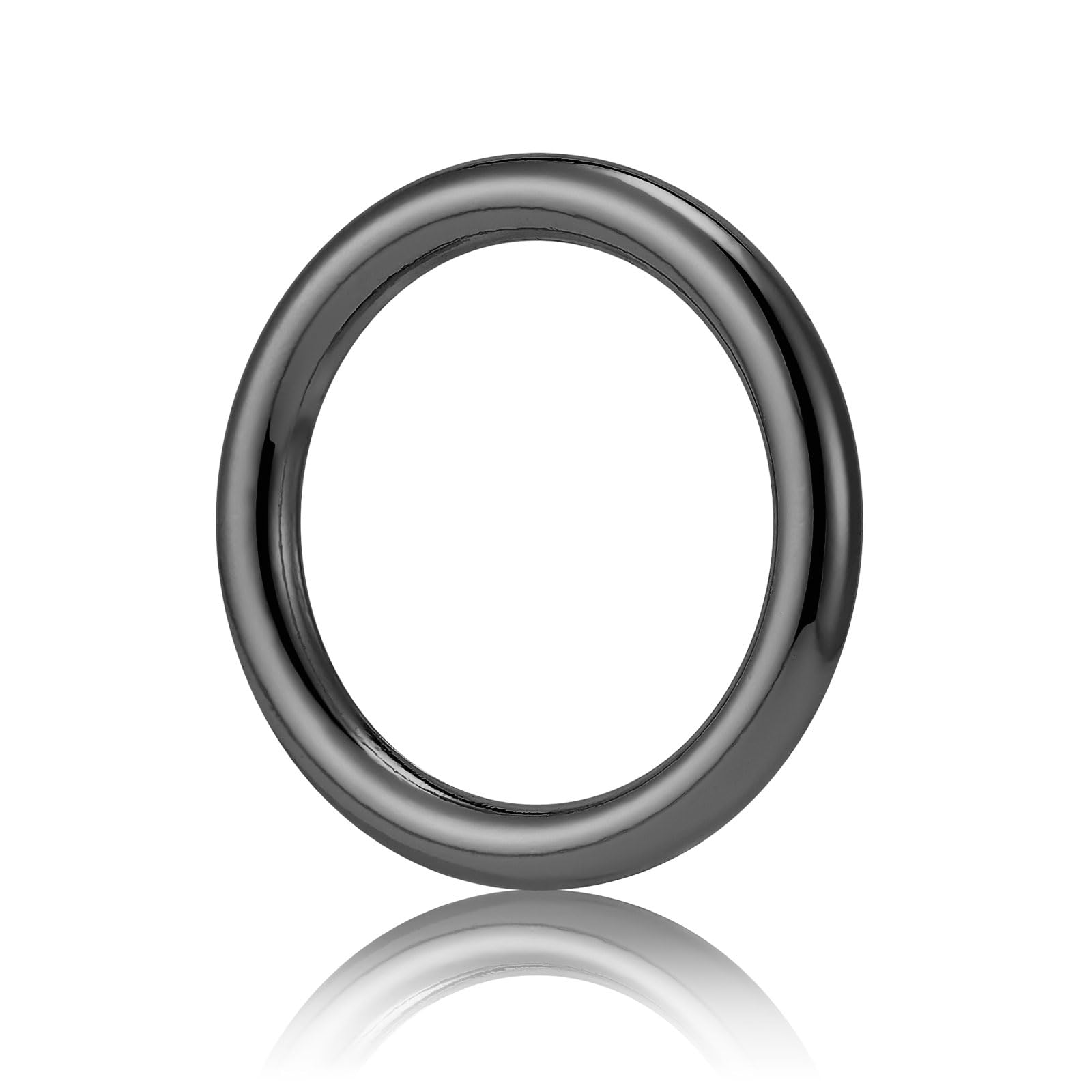 QIUTIMIY 15pcs Metal Seamless Welded O Rings,Multi-Purpose O-Ring Hardware for Crafts Dog Collar Macrame Rings,Gunmetal 19mm