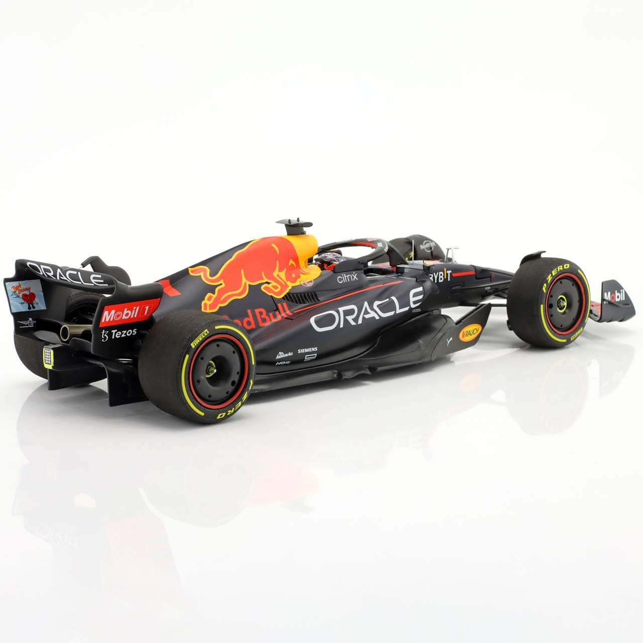 Minichamps 113220501 compatibile con Max Verstappen Oracle Red Bull Racing RB18 Formula 1 vincitore Miami GP 2022 edizione limitata 1:18