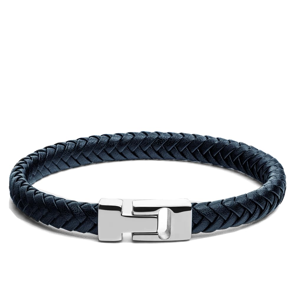 EXTREME Stella | 316L Aerograde Stainless Steel | Vegan Leather Bracelet for Men | Bracelet for Men(Blue) (B0CSHML1RW) Amazon Price History, Amazon Price Tracker