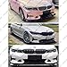 WheelX Front Lip Compatible with BMW G20 Base 3-Series 2019-2022, V Style Fits for 330e 330i, Bumper Air Dam Lower Chin Spoiler Splitter, Protection Body (Glossy Black)