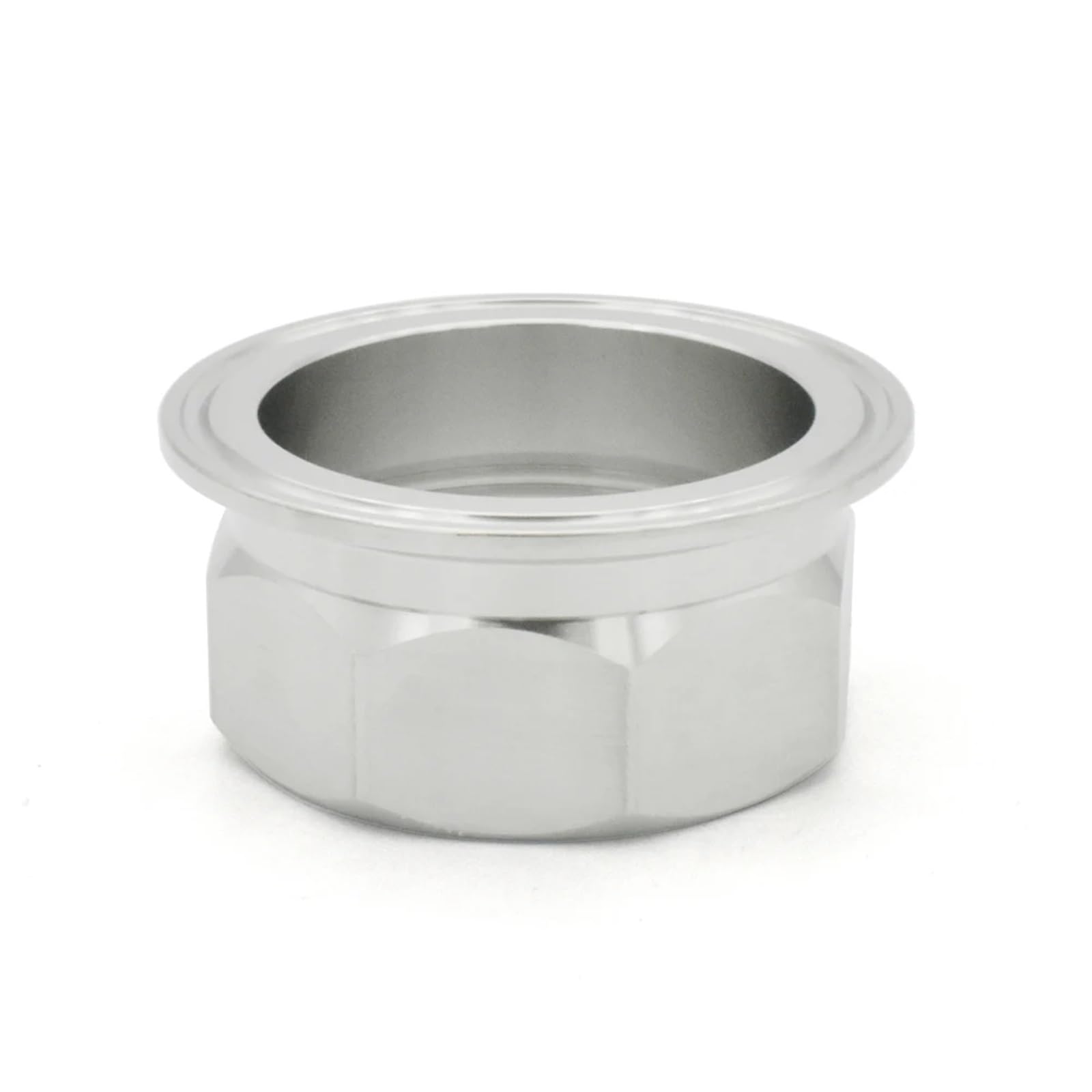 Złączki rurowe sześciokątne 1/4"-11/2" ze stali nierdzewnej 316 DN8-DN50 BSPT z gwintem wewnętrznym, 50,5, z trzema zaciskami(11I2inch DN40 TC64)