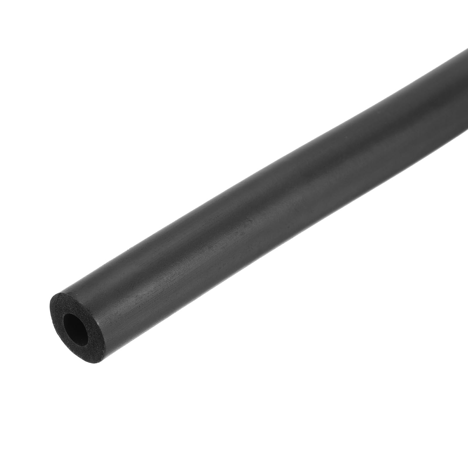 sourcing map Foam Tubing for Handle Grip Support, Pipe Insulation Outside Pipe Lagging, 12mm(1/2") ID 26mm(1") OD 1m Black