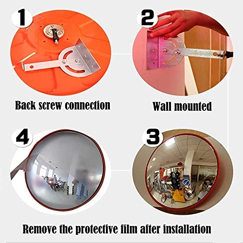Espejo gran angular de seguridad para control perimetral de almacén 60cm 5