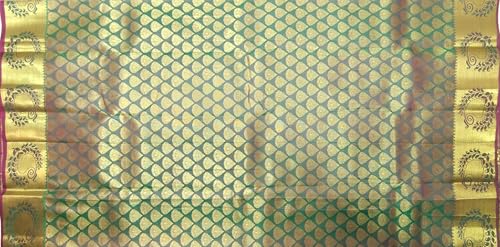 Image of VFCollections Women's Kanchipuram Silk Pure Pattu Sarees With Blouse