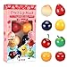 8 PCS Bee Lip Balm Lip Mask Fruit Pot for Teens Girls 10-12, Mini Cherry Lip Balm Moisturizing Strawberry Lip Sleeping Mask Overnight Lip Treatment, Korean lip balm Gifts Set for Lips,Galentines Gifts