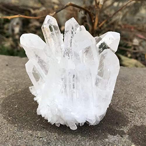 FFIME 1 Piece Natural Crystal Clear Quartz Cluster Free Form Reiki Stone Beautiful Natural Crystal Stone Crystal (Size : 600-700g)