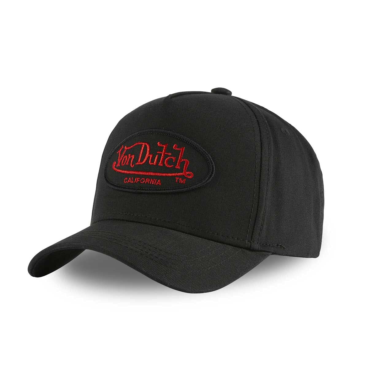Von Dutch Men's Schwarz Cap Lbr2, Black, One Size