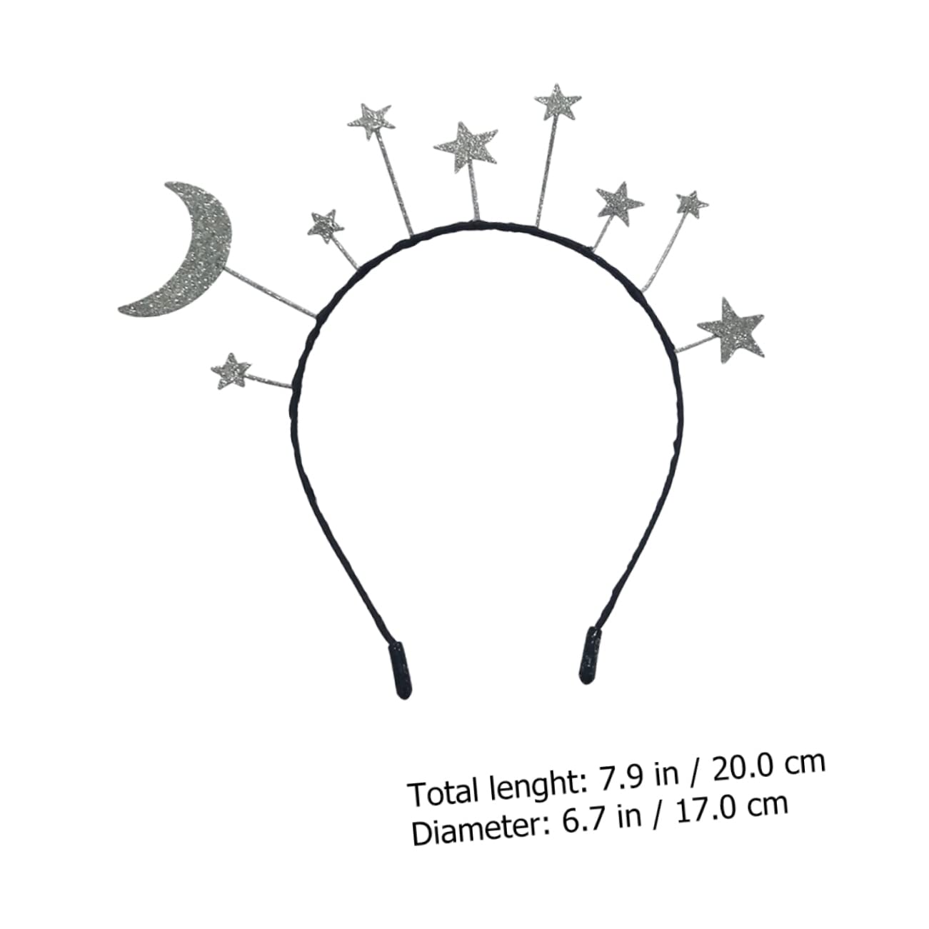 WOONEKY Fascia Per Da Bambina Con Design A Stella E Alla Moda Per Donna Con Forcina A Forma Di Stella E Strass Per Feste