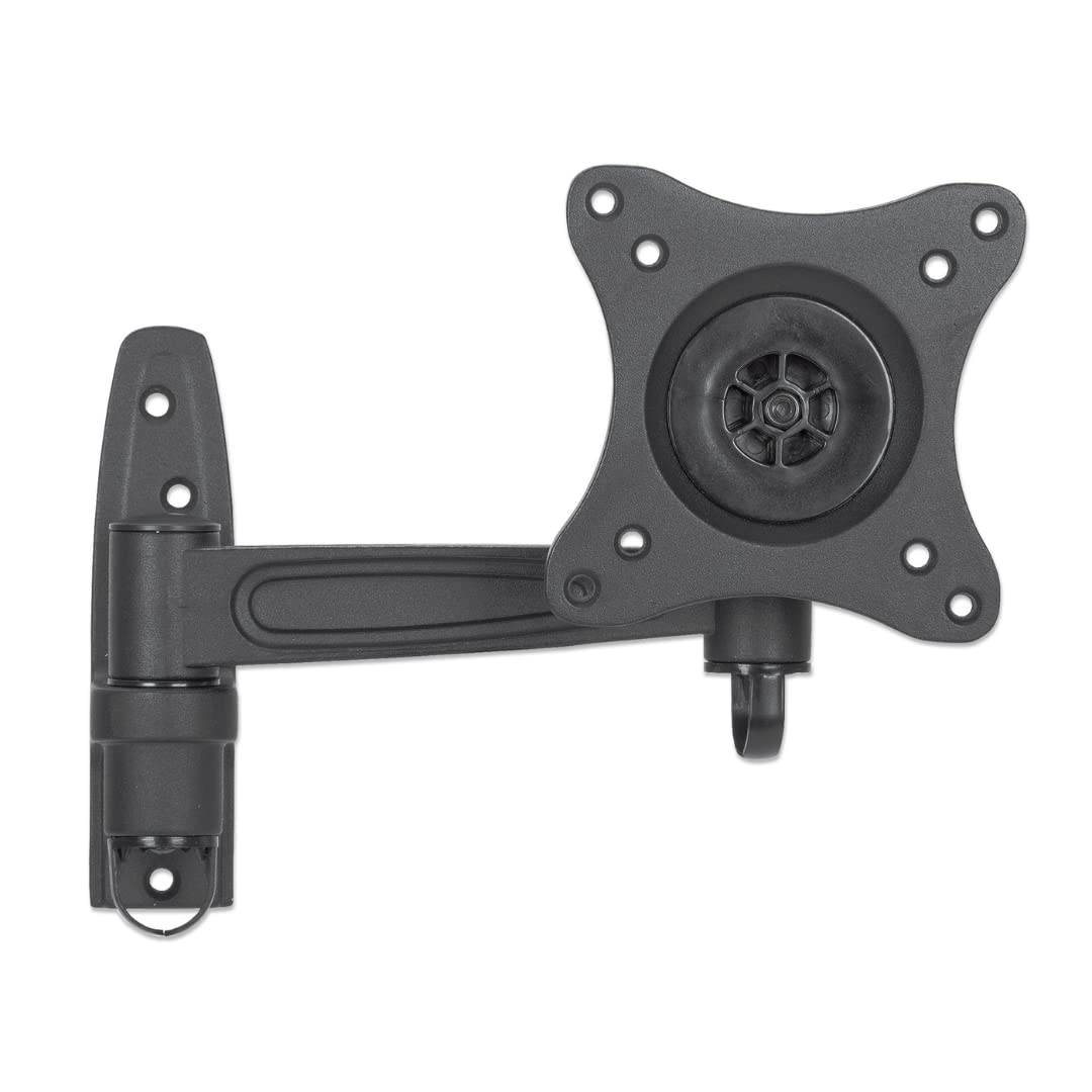 Manhattan 423700 Universal Gelenkarmhalterung für Flachbildschirme ein Schwenkarm 13" bis 27" bis zu 15 kg schwarz