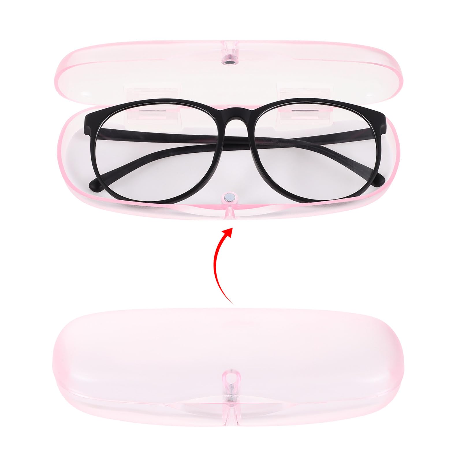 Healvian 10pezzi Scatola Porta Occhiali Trasparente Da Custodia Per Occhiali Da Sole in Rigida Antiurto Scatola Da Viaggio Compatta Antipolvere e Portatile