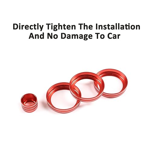 Miniatura 7 de Aleación de aluminio decoración interior del coche Audio y aire acondicionado botones ajuste para Land Rover Range Rover Evoque 2012-2018 accesorios