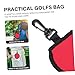 SUPVOX Practical Golf Balls Cleaning Bag Soft Wiping Bag for Multi-Directional Protection Reusable Golfs Protector for Storage and Cleaning Red