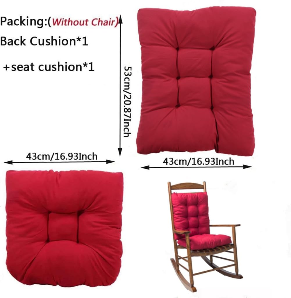 Lot De 2 Coussins De Chaise à Bascule Pour Intérieur/extérieur, Doux Et épais