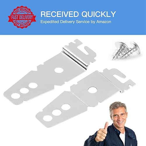 Miniatura 4 de Paquete de 4 soportes de montaje superior para lavavajillas 8269145 con tornillos compatibles con lavavajillas Whirlpool y KitchenAid, sustituye a