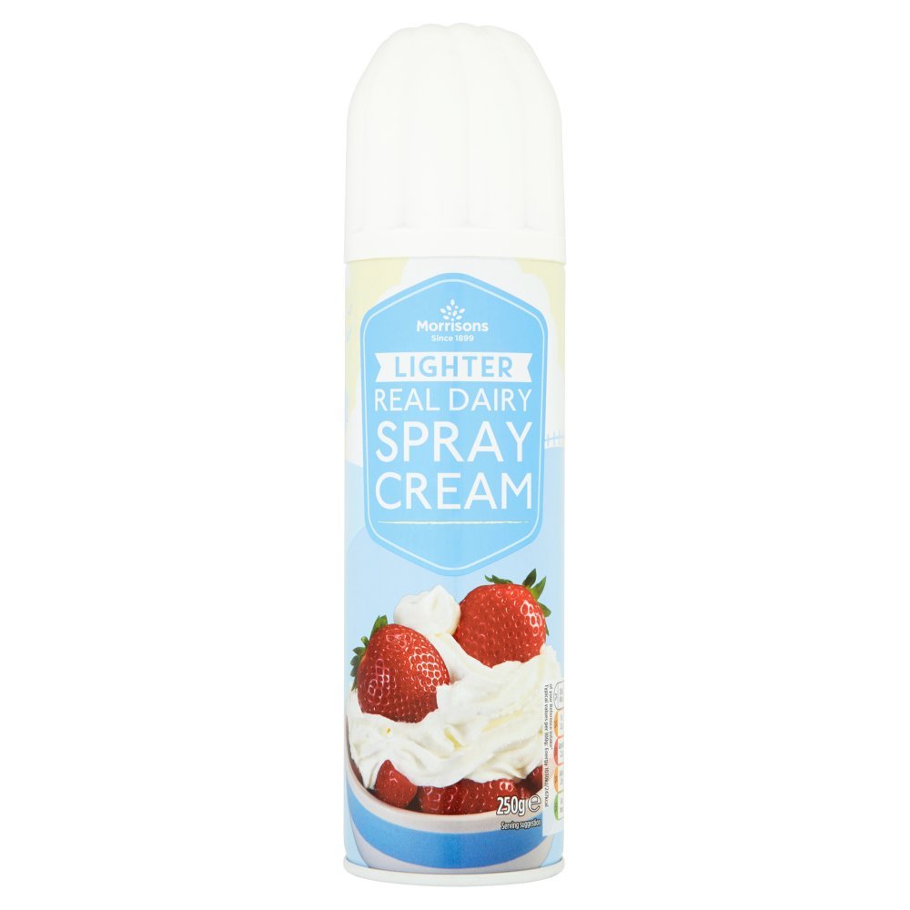 Morrisons Lighter Real Dairy Spray Cream, 250g