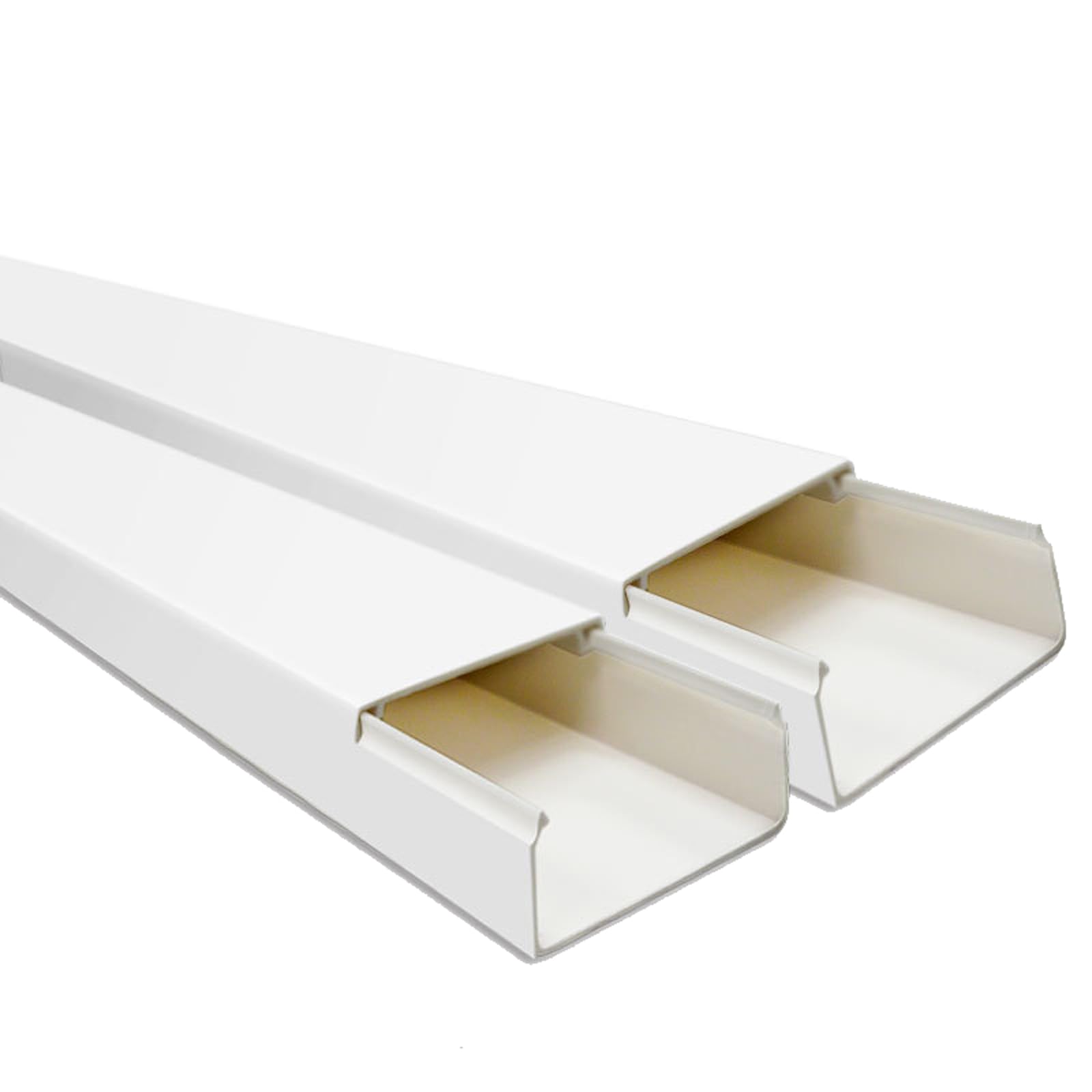 2 Szt. Listwy Kablowe Z PVC 1M | Biała osłona kabla TV z PVC w wielu rozmiarach. Osłona kabla Trunk(60*40)