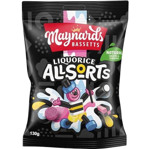 Maynards Bassetts Liquorice Allsorts 130g miniatura 1