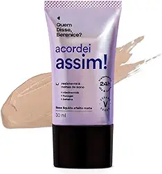 Base Líquida Acordei Assim Cor 00N Quem disse Berenisse? 30ml