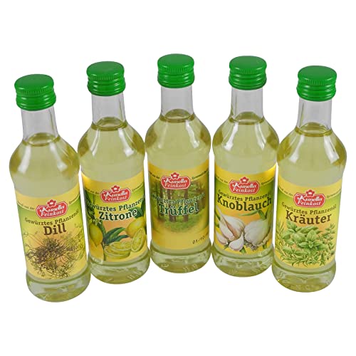 Gewürzte Pflanzenöle Probierpaket (5 Sorten à 100 ml)