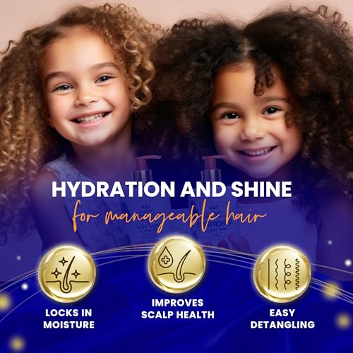 BABY HAIR Crianças: Condicionador Vegano de Mirtilo e Grânulos Minerais pH - Fórmula Balanceada Livr