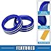 A ABSOPRO Car Air Conditioner Knobs Decals AC Radio Switch Knob Cover for Dodge Durango 2014-2020 for Jeep Cherokee Grand Cherokee 2014-2021 Blue (Set of 3)