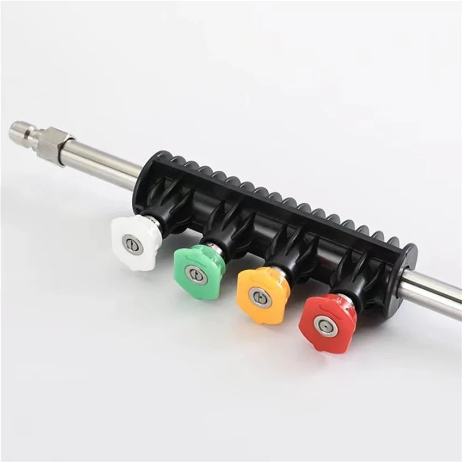 Varilla de Extensión para Hidrolimpiadora Extensión de manguera lavado a alta presión con interfaz conexión rápida universal for adaptador y boquillas acoplamiento pivotante 180 grados(Color 2)